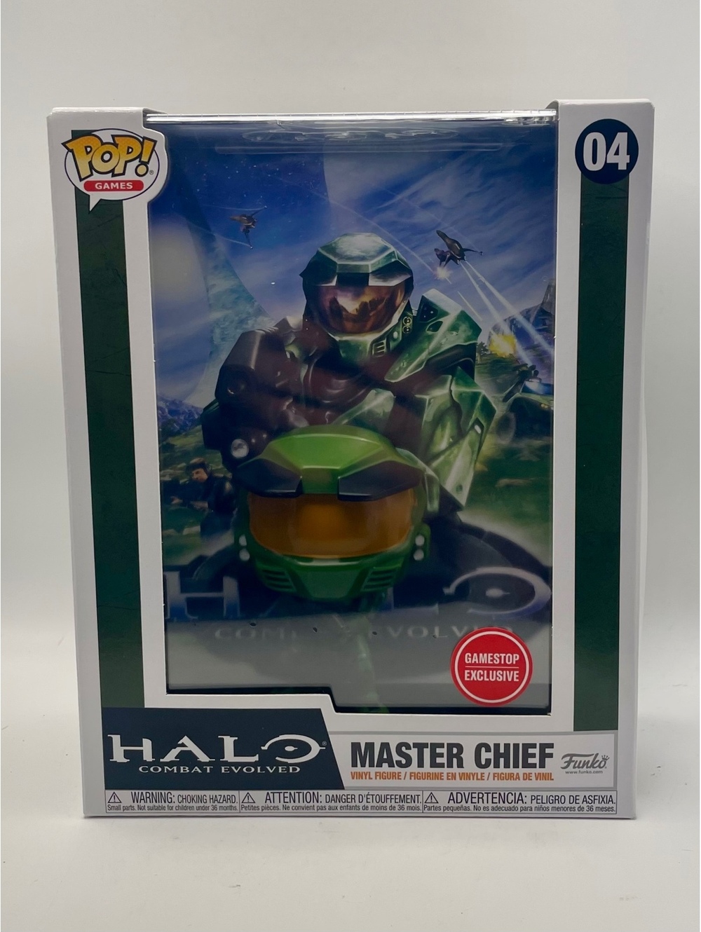 Funko Pop! Halo Combat Evolved Master Chief #04 Game Covers GameStop Exclusive